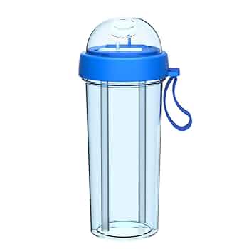 Amazon｜420/600ml ポータブル デュアル ストロー セパレート